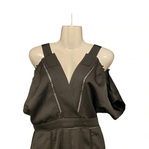 Anthropologie Mare Mare Womens Badia Cold-Shoulder Romper Jumpsuit - Picture 4 of 12